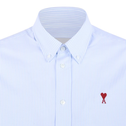 AMI Paris Light Blue Ami de Cur Shirt.