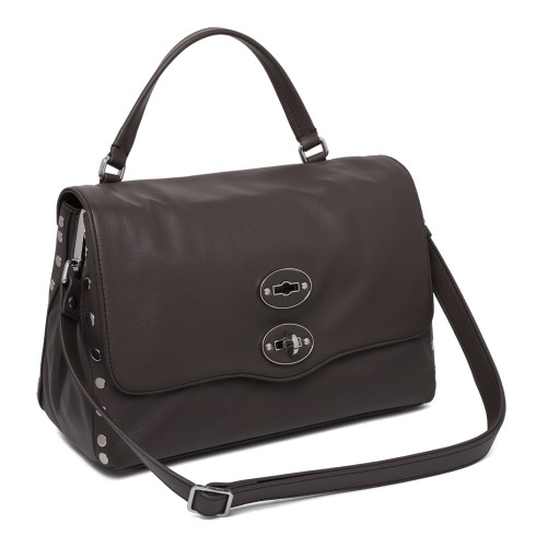 Zanellato Dark Brown Leather Postina Bag.