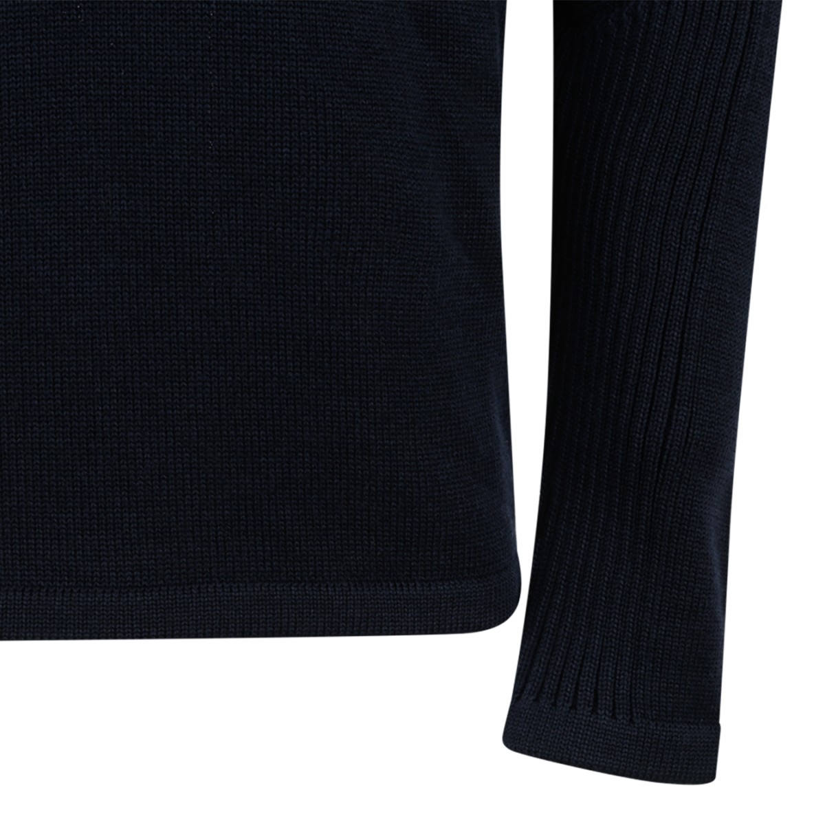 Prada Black Logo Pocket Sweater.