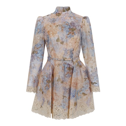 Zimmermann Floral Lace Mini Dress.