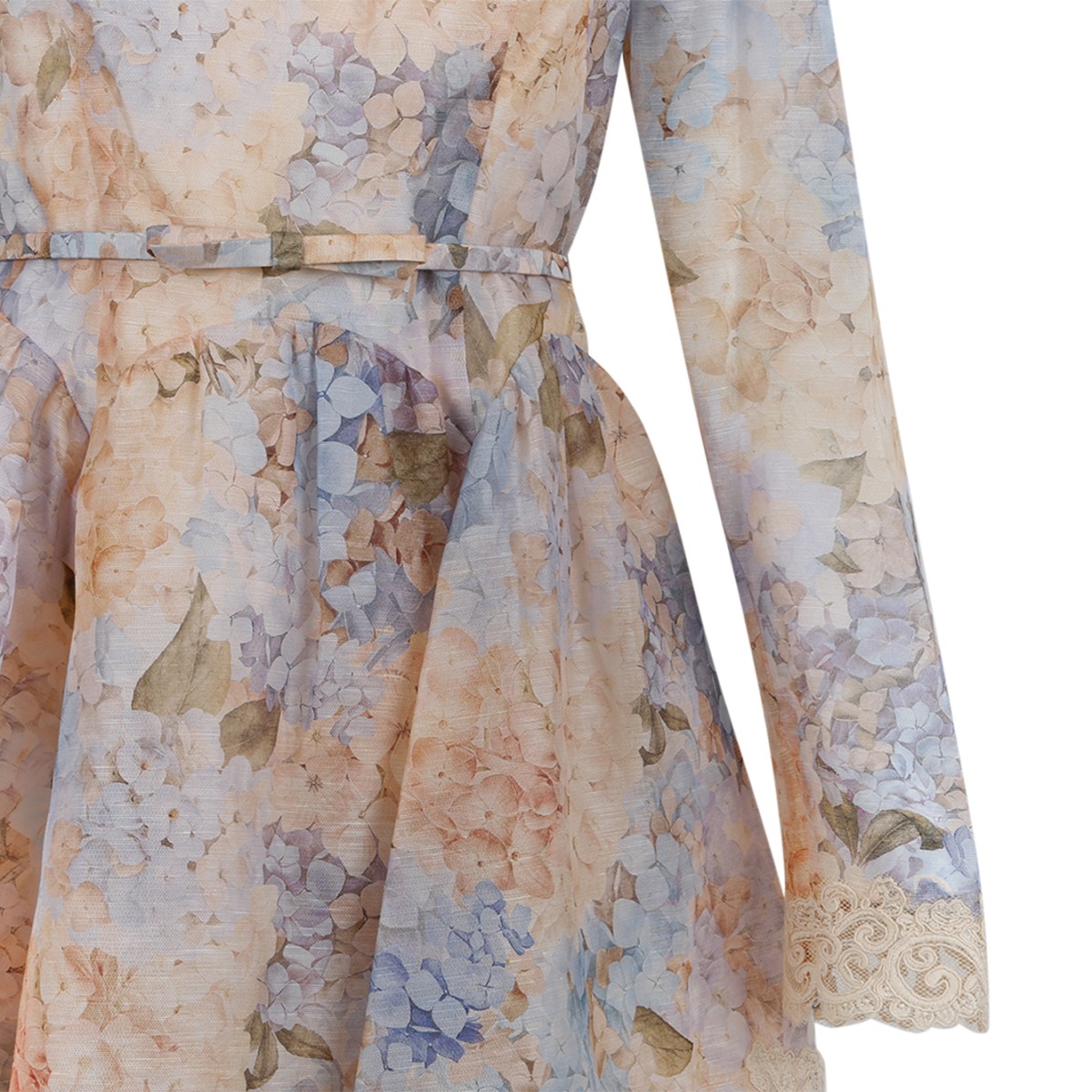 Zimmermann Floral Lace Mini Dress.