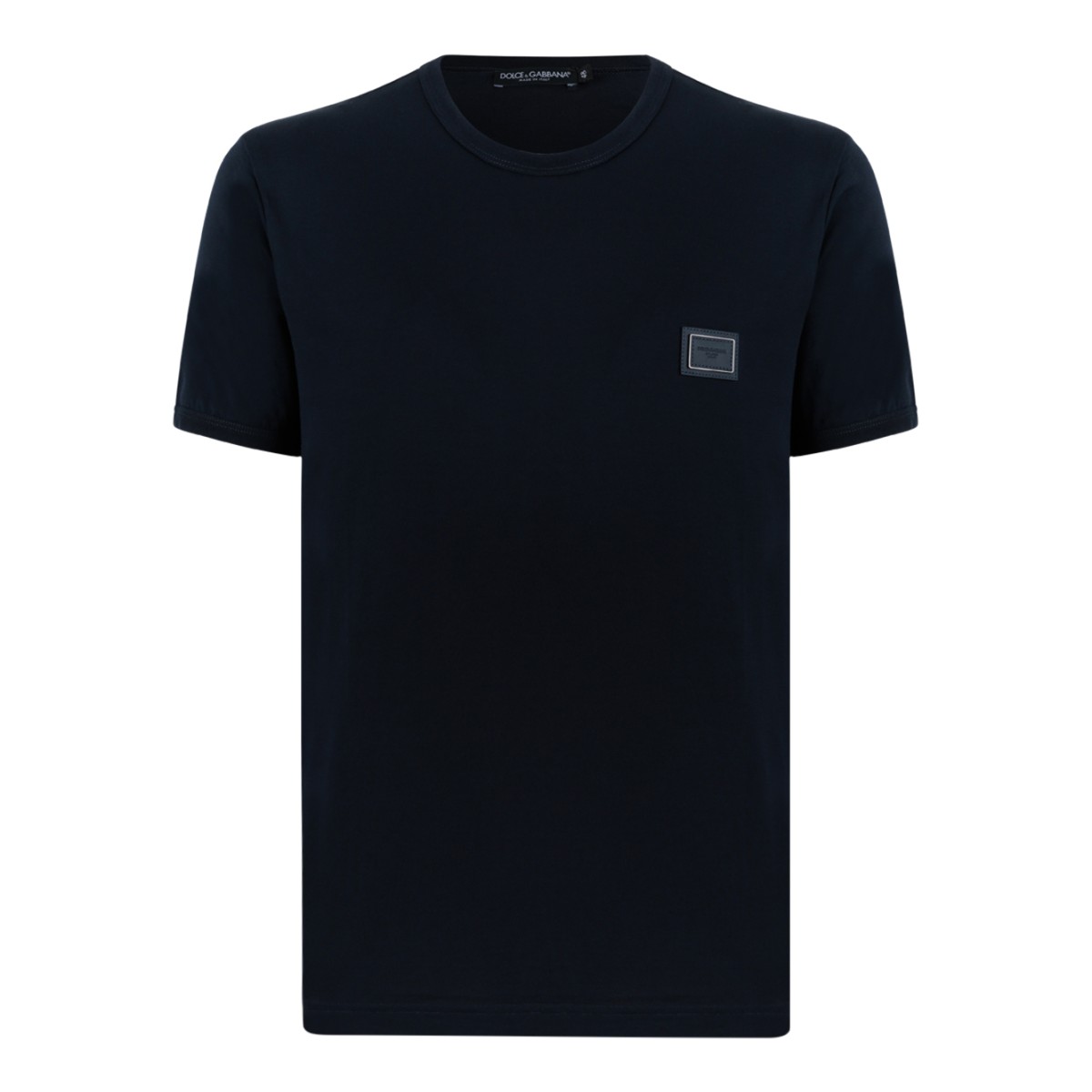 Dolce & Gabbana Dark blue Logo Patch T-Shirt.