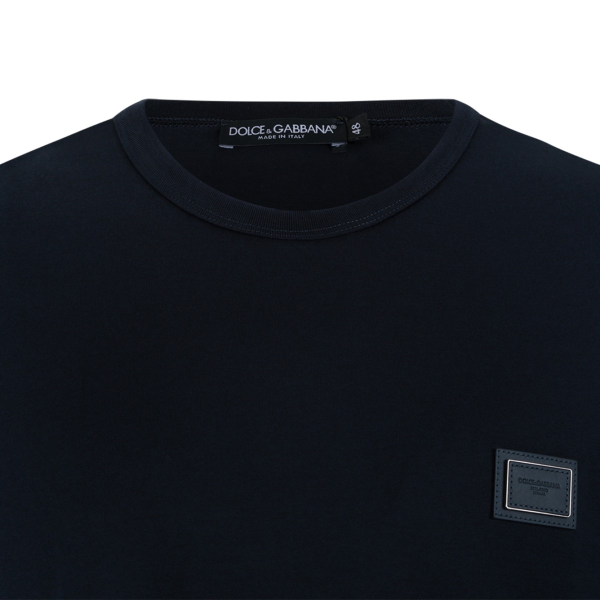 Dolce & Gabbana Dark blue Logo Patch T-Shirt.
