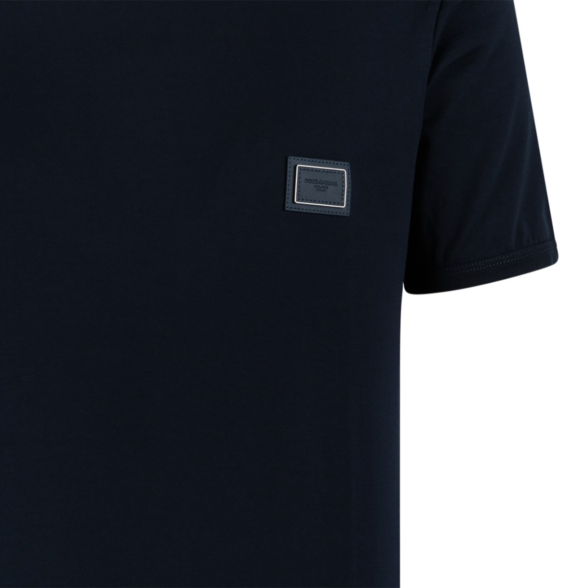 Dolce & Gabbana Dark blue Logo Patch T-Shirt.