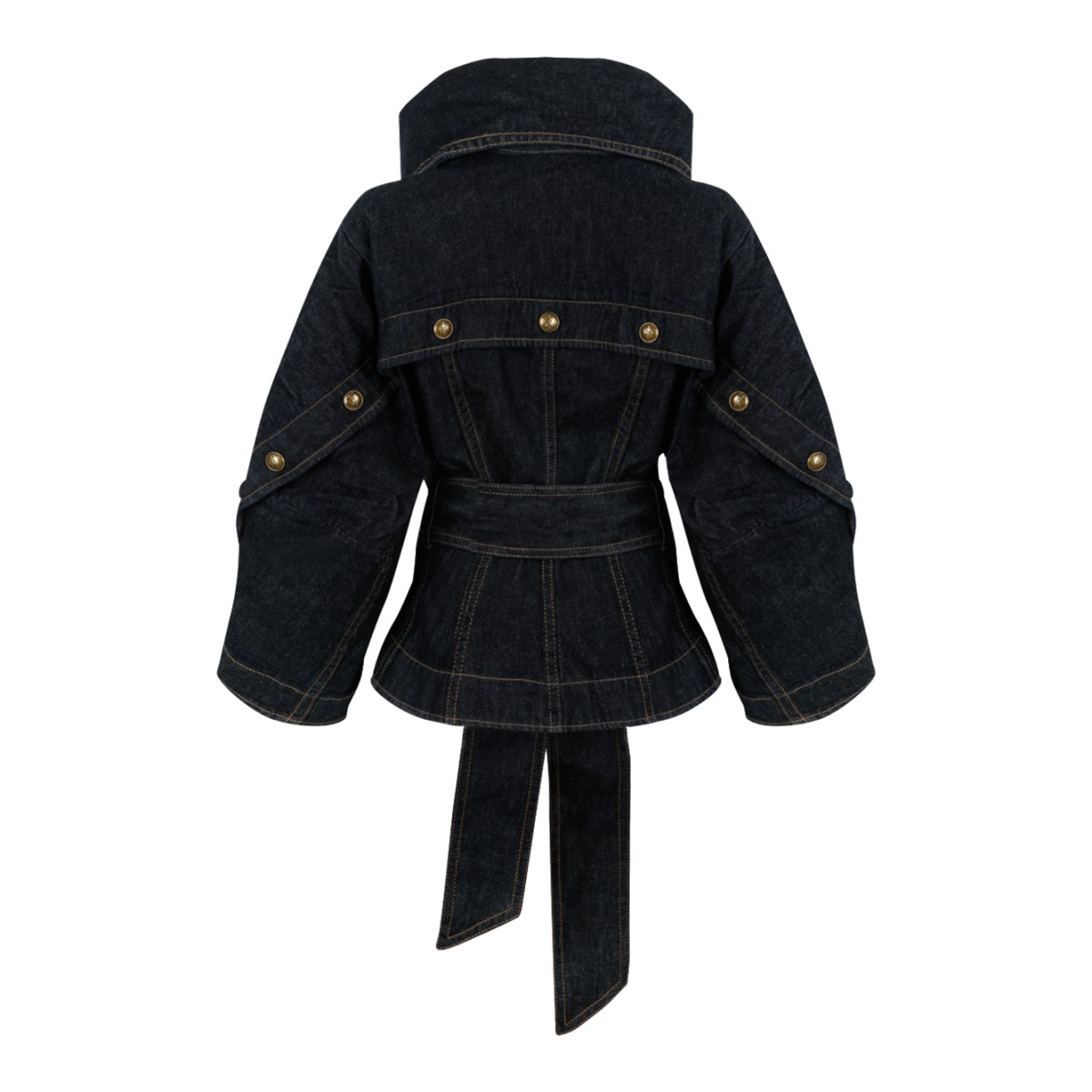 Zimmermann Black Belted Cape Jacket.
