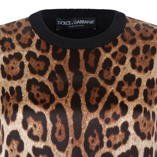 Dolce & Gabbana Leopard Print Sleeveless Top.