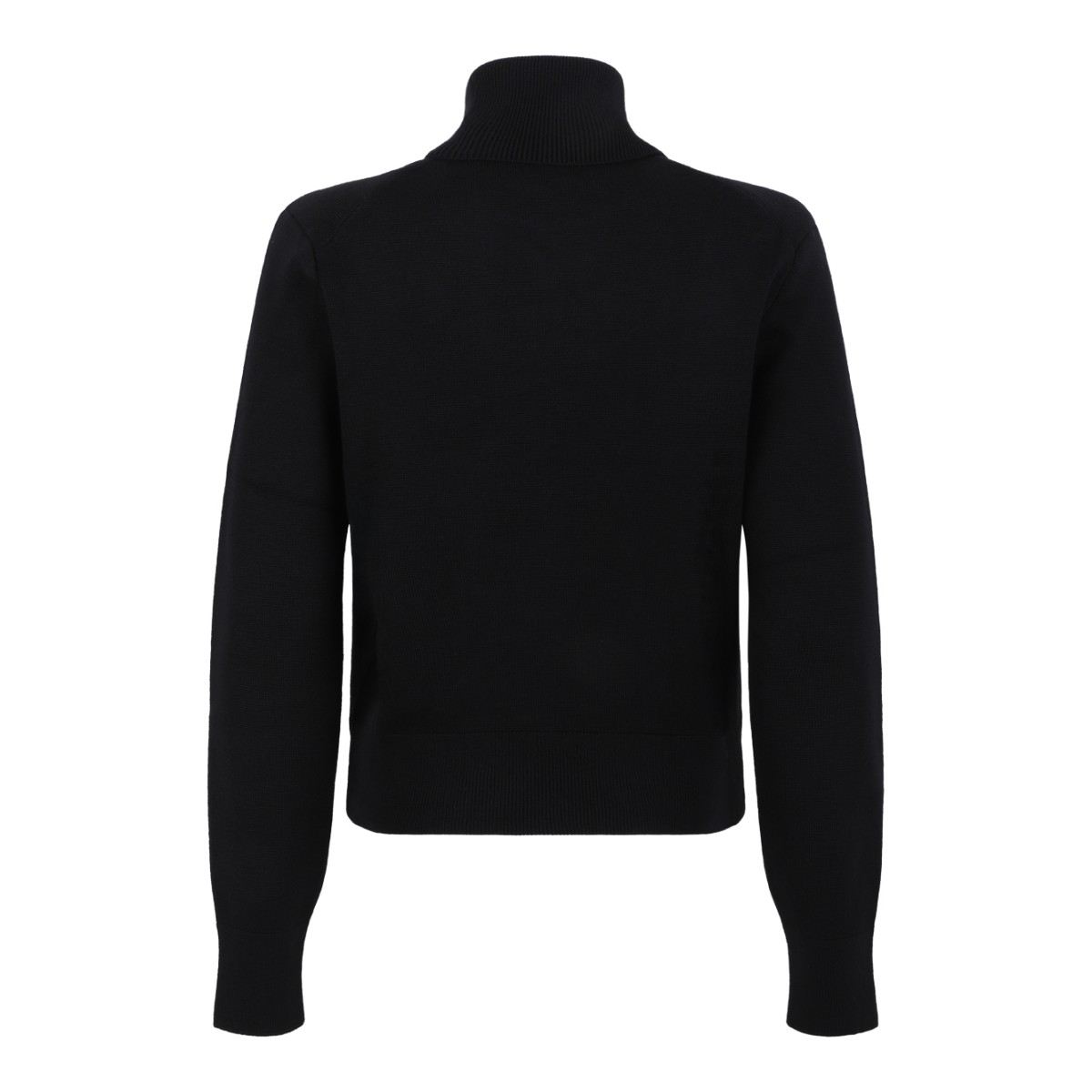 AMI Paris Black Ami de Cur Turtleneck Sweater.