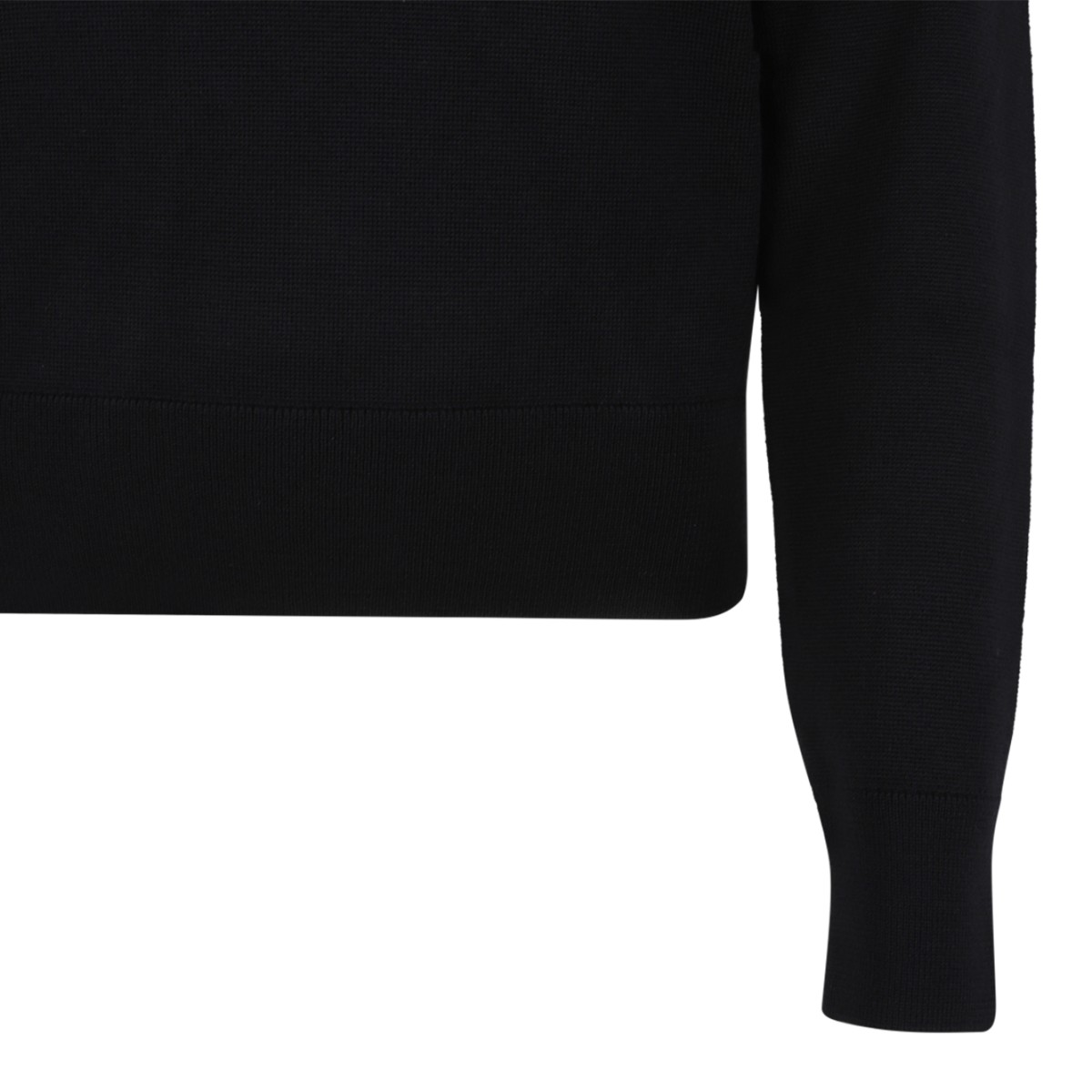 AMI Paris Black Ami de Cur Turtleneck Sweater.