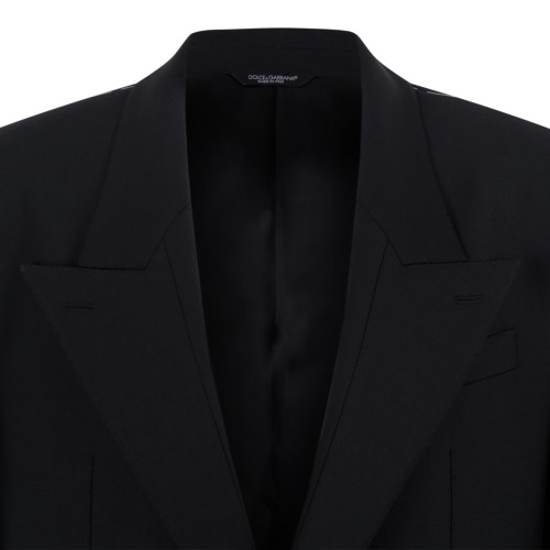 Dolce & Gabbana Black Single-Breasted Blazer.