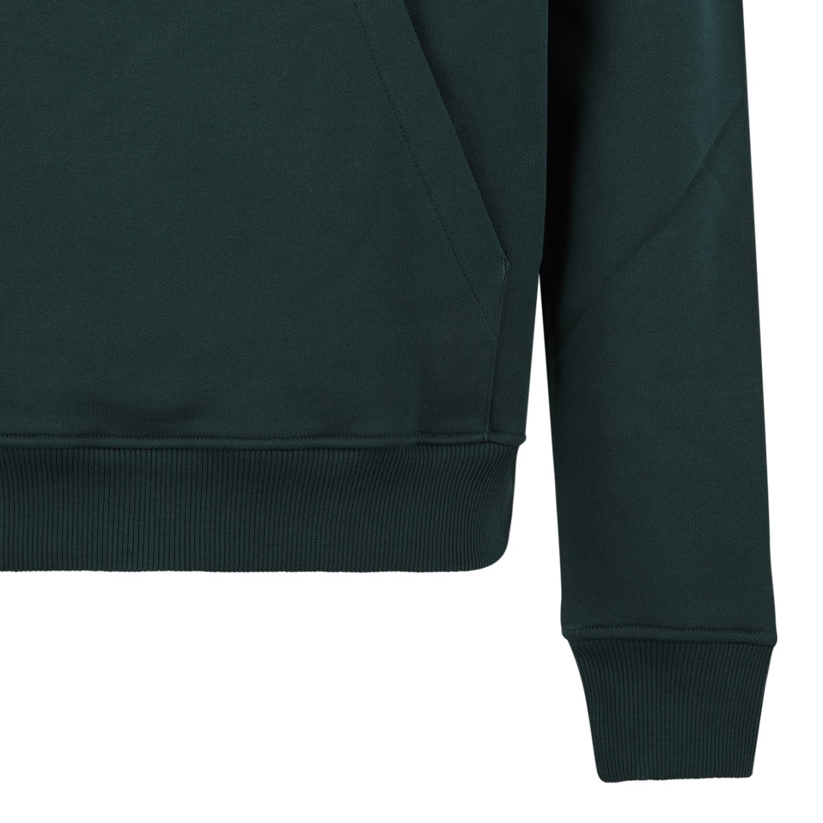 AMI Paris Dark Green Ami de Cur Hoodie.