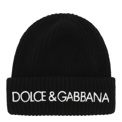 Dolce & Gabbana Black Logo Beanie.