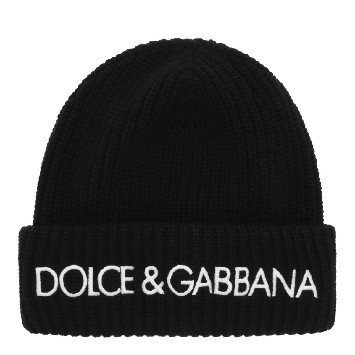 Dolce & Gabbana Black Logo Beanie.