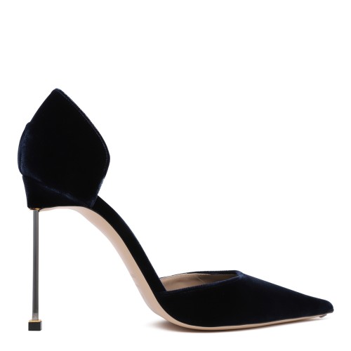 Tom Ford Black Velvet Slingback Pumps.