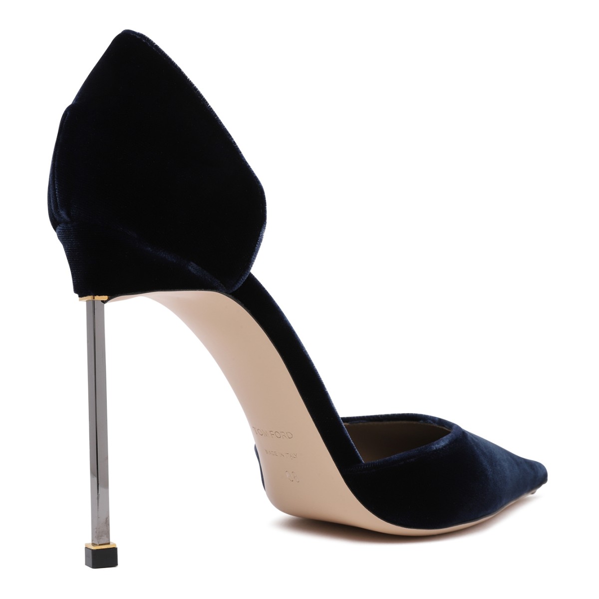 Tom Ford Black Velvet Slingback Pumps.
