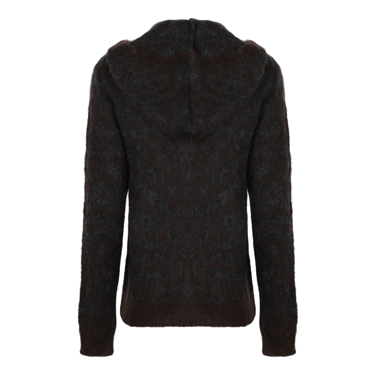 P.A.R.O.S.H. Dark Brown Hooded Sweater.
