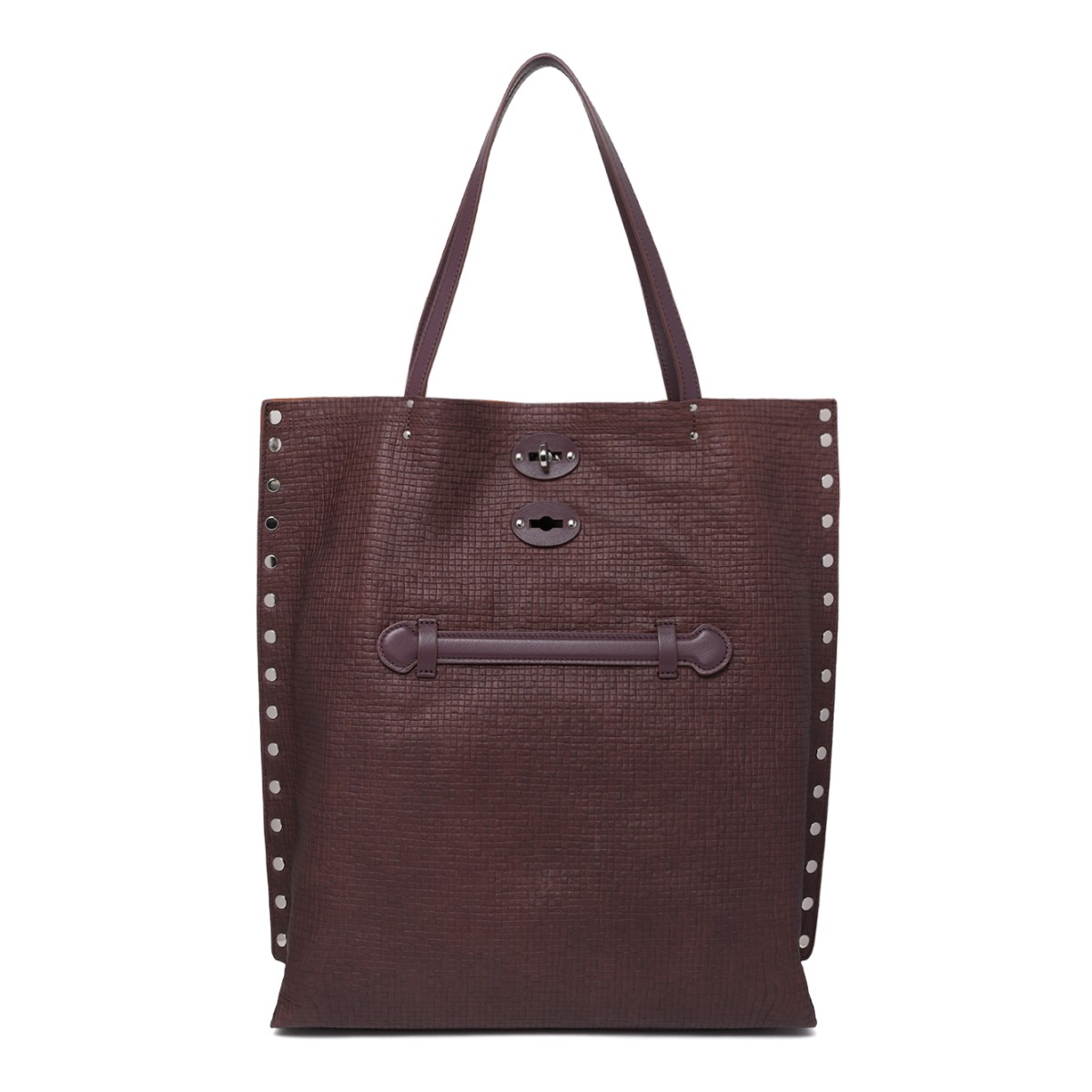 Zanellato Burgundy Leather Tote Bag.