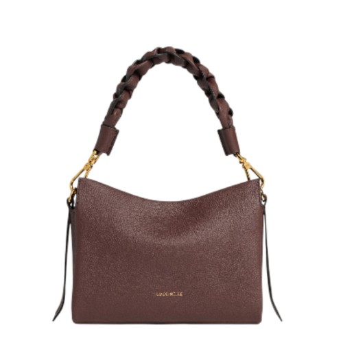 Coccinelle Burgundy Leather Shoulder Bag.
