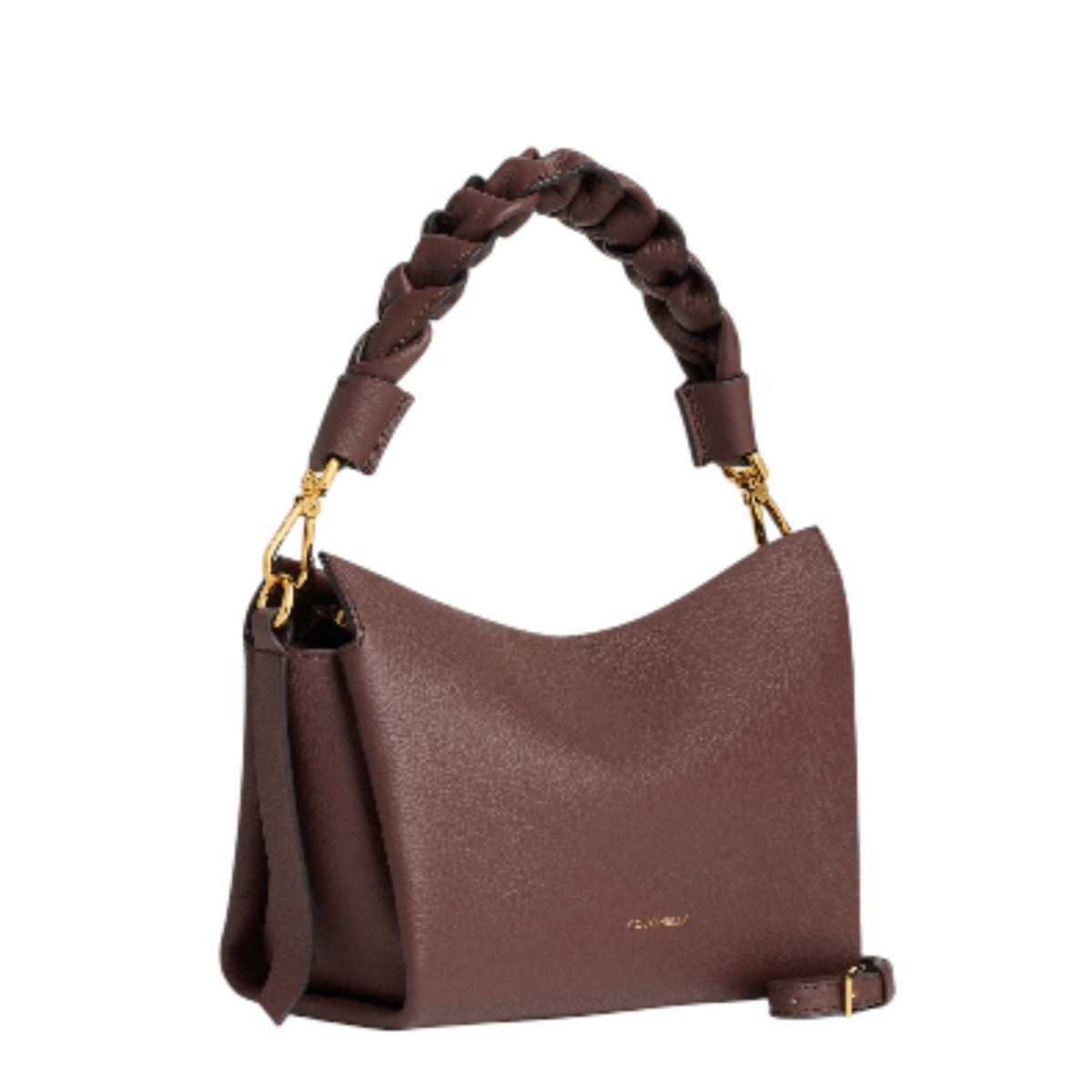Coccinelle Burgundy Leather Shoulder Bag.