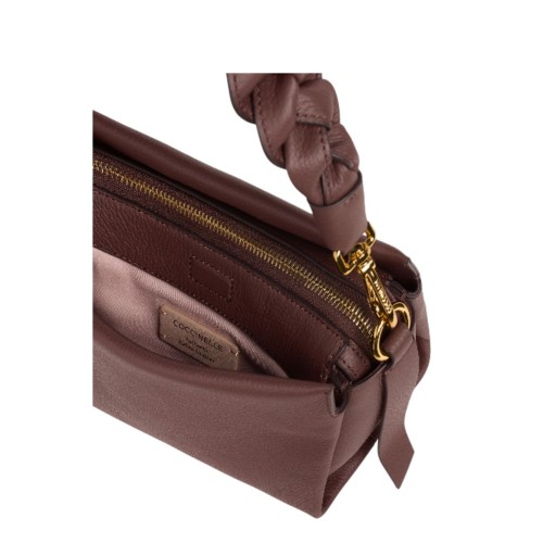 Coccinelle Burgundy Leather Shoulder Bag.