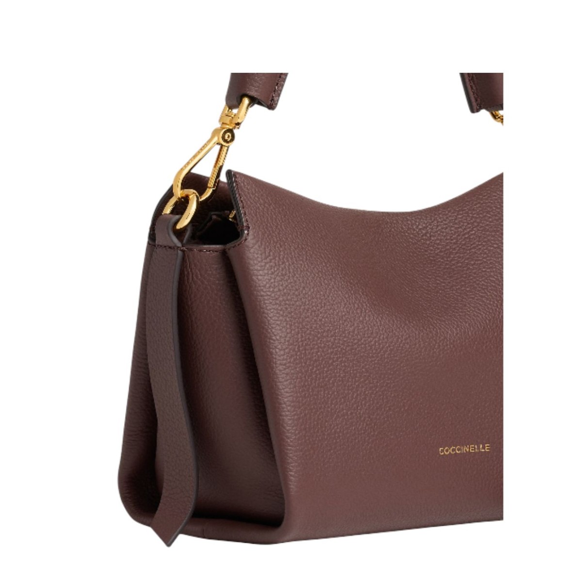 Coccinelle Burgundy Leather Shoulder Bag.