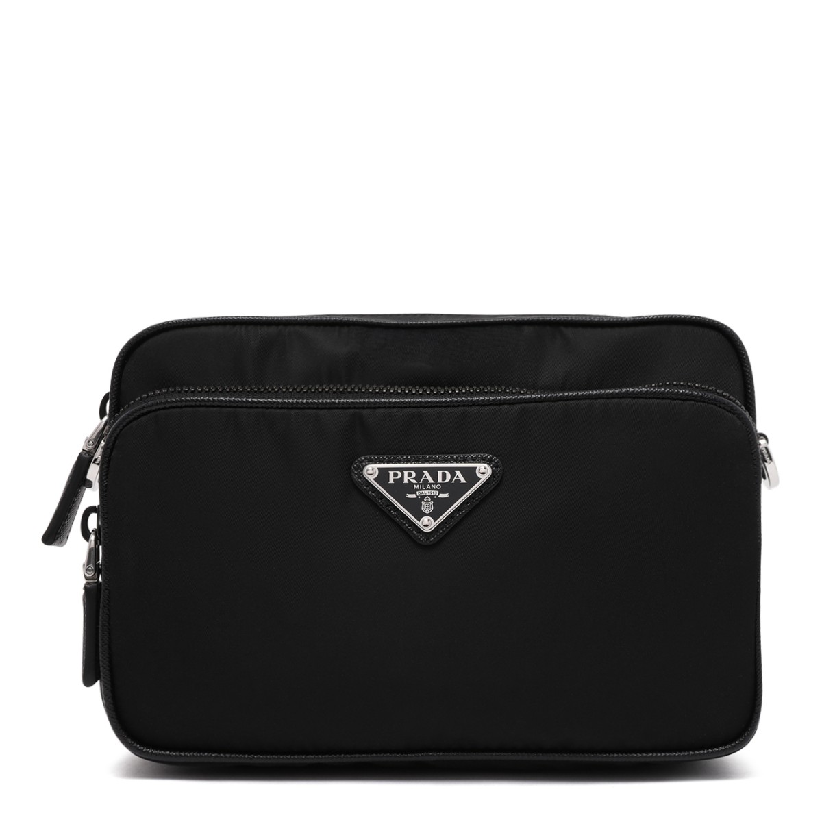 Prada Black Re-Nylon Shoulder Bag.