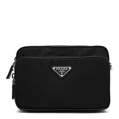 Prada Black Re-Nylon Shoulder Bag.