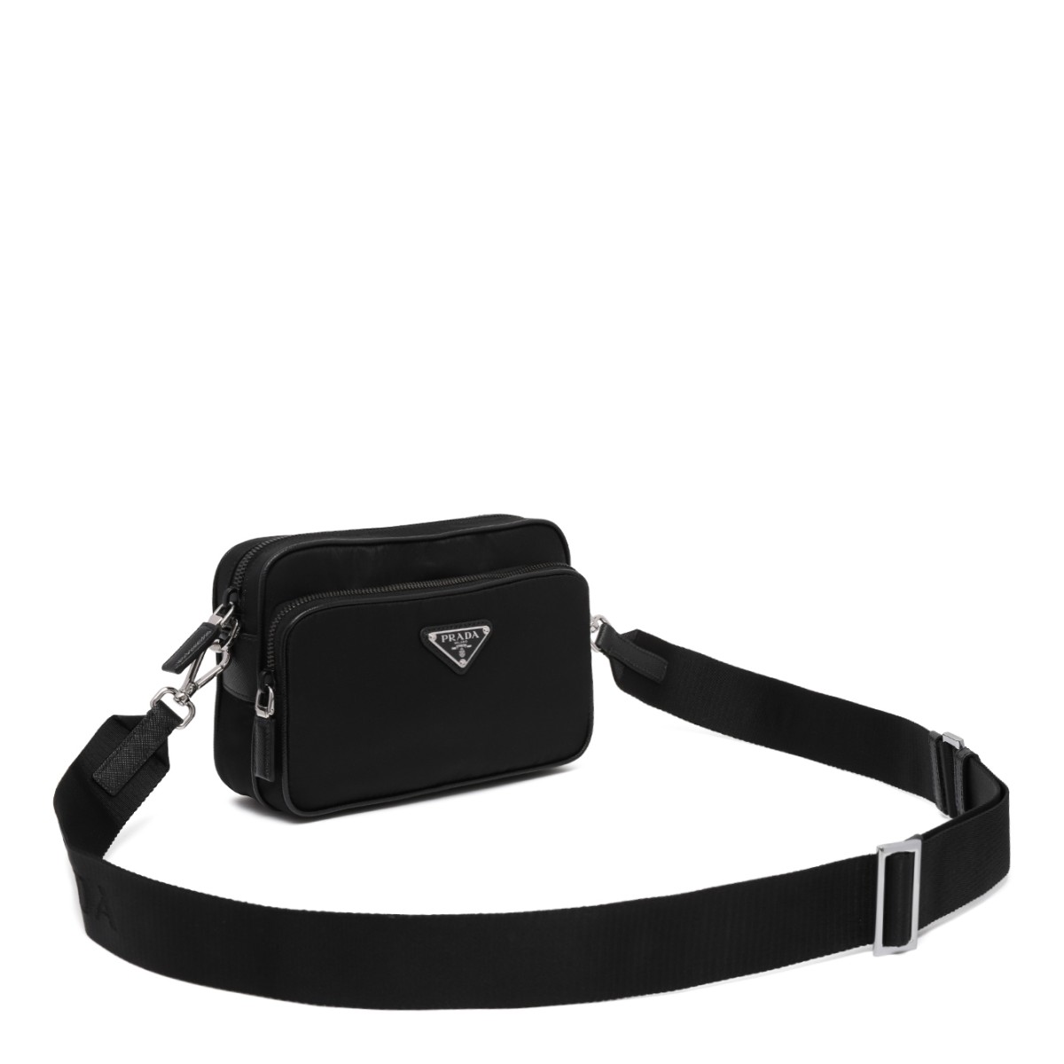 Prada Black Re-Nylon Shoulder Bag.