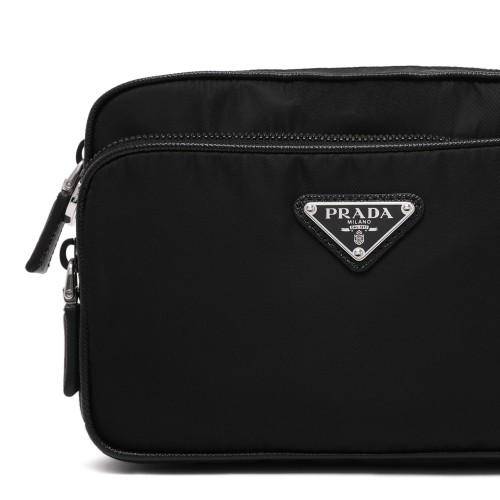 Prada Black Re-Nylon Shoulder Bag.