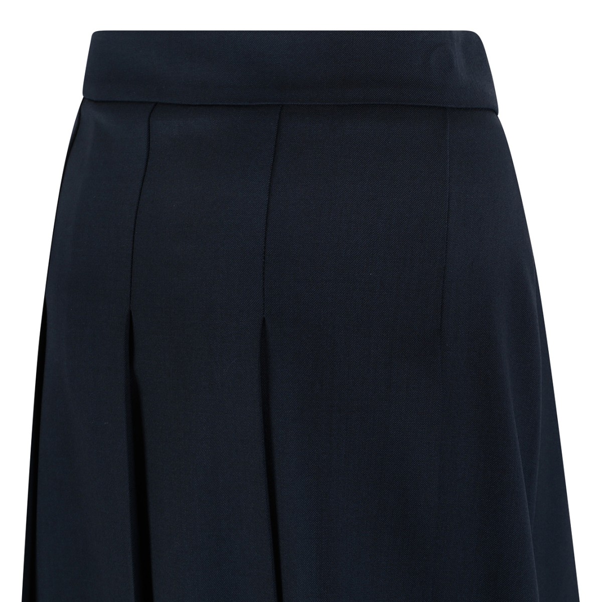 P.A.R.O.S.H. Black Pleated Midi Skirt.