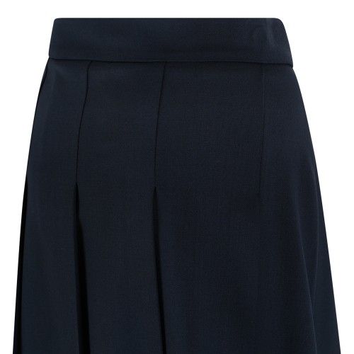 P.A.R.O.S.H. Black Pleated Midi Skirt.