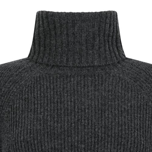 Zimmermann Charcoal Grey Turtleneck Sweater.