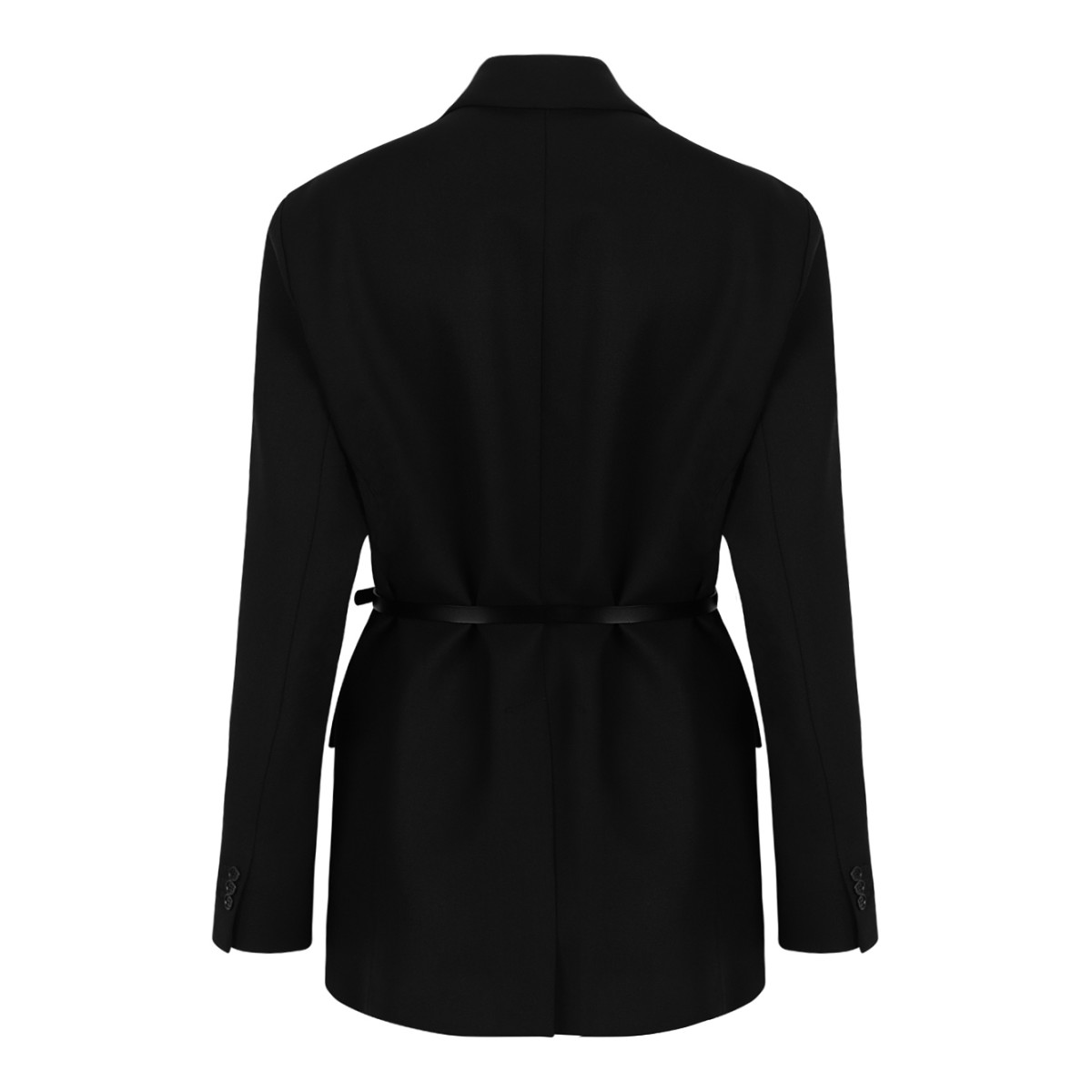 P.A.R.O.S.H. Black Belted Longline Blazer.