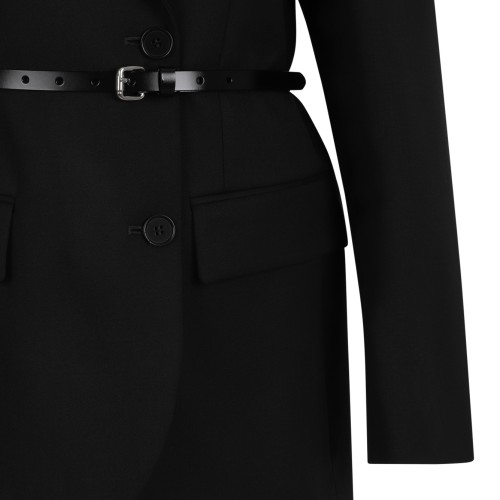 P.A.R.O.S.H. Black Belted Longline Blazer.