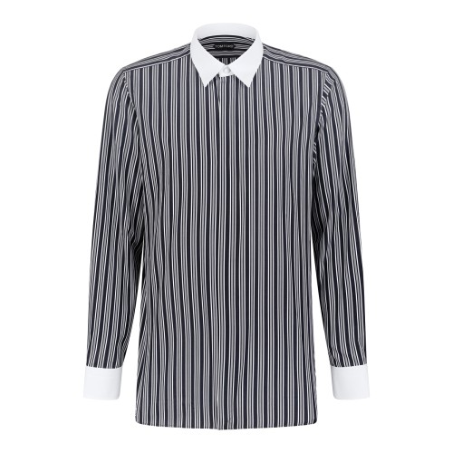 Tom Ford Grey Striped Shirt.
