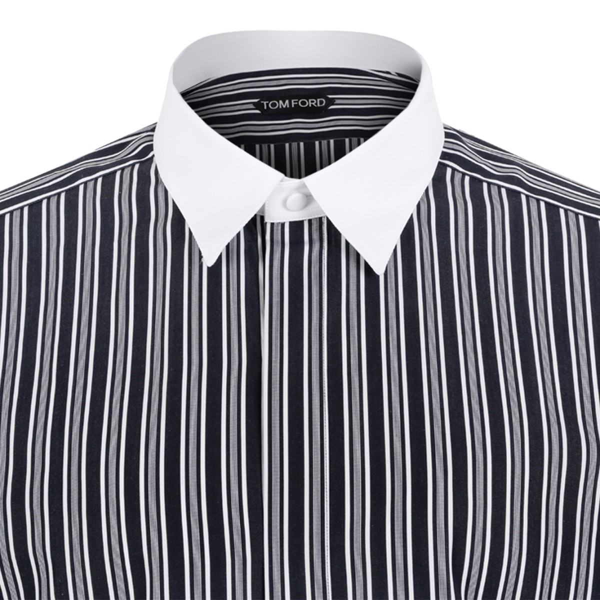 Tom Ford Grey Striped Shirt.