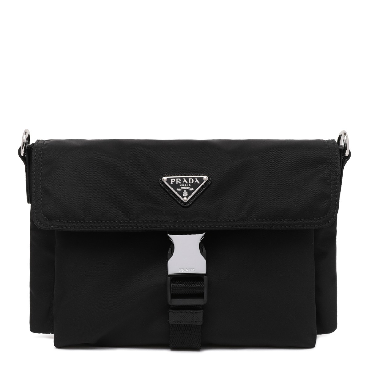 Prada Black Re-Nylon Shoulder Bag.