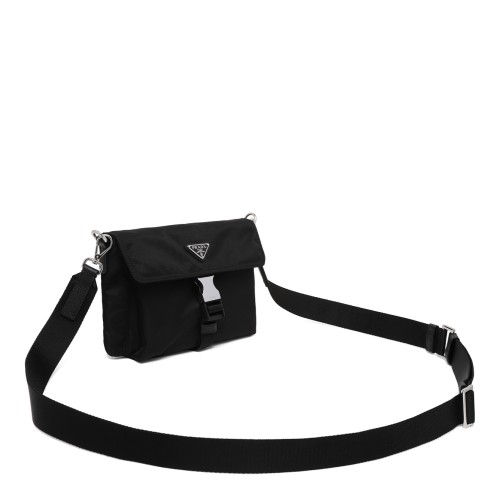 Prada Black Re-Nylon Shoulder Bag.