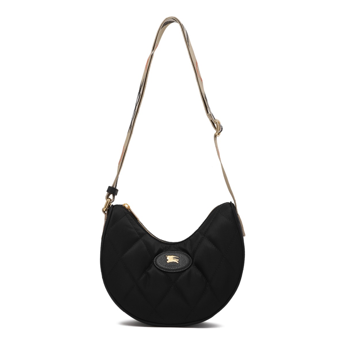 Burberry Black Quilted Shoulder Bag.
