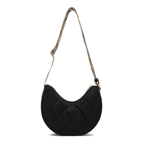 Burberry Black Quilted Shoulder Bag. 2