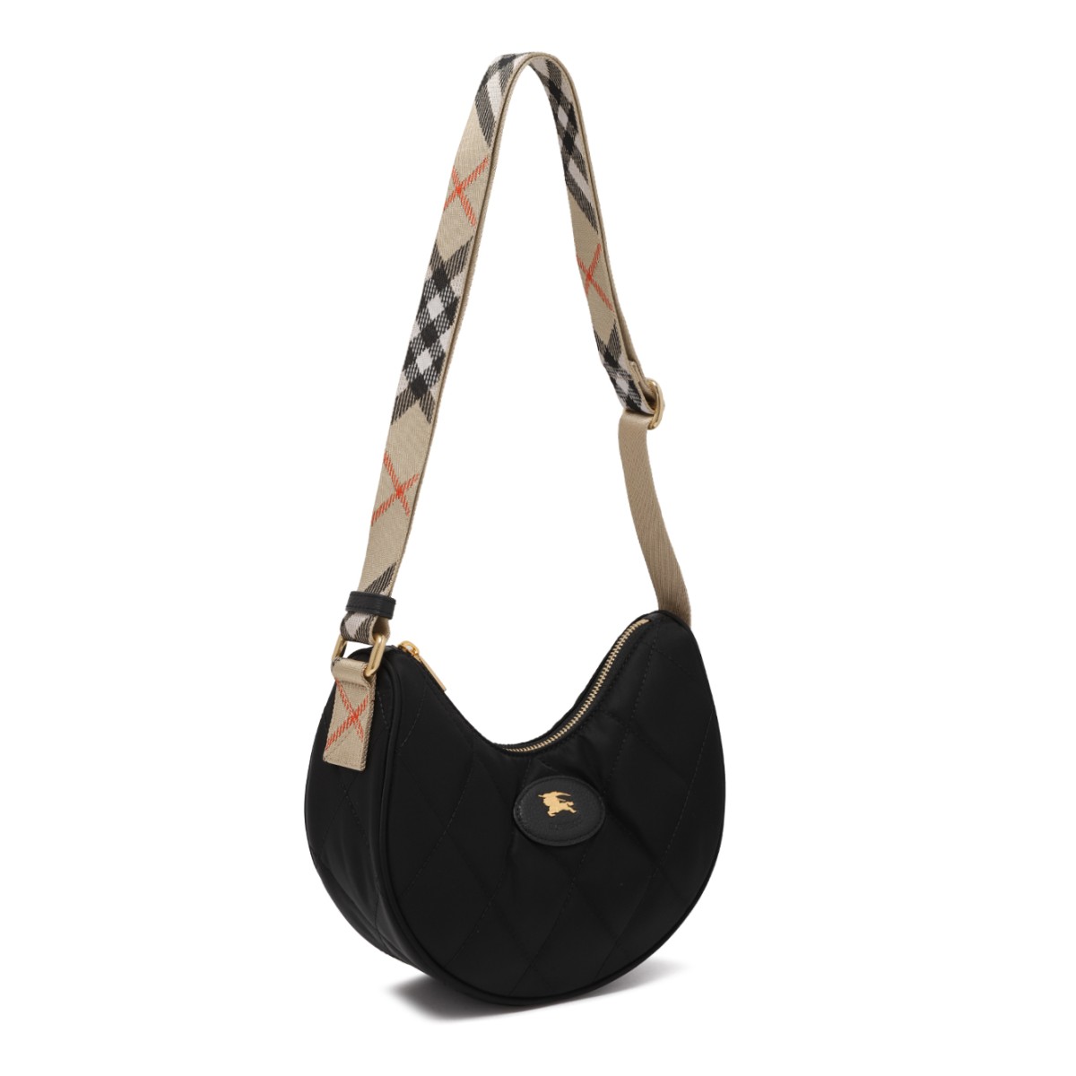 Burberry Black Quilted Shoulder Bag.
