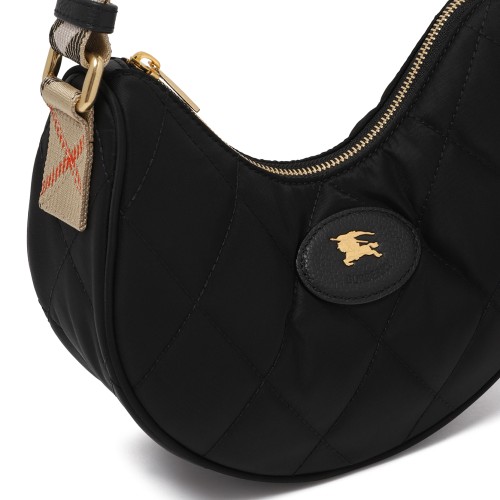Burberry Black Quilted Shoulder Bag.