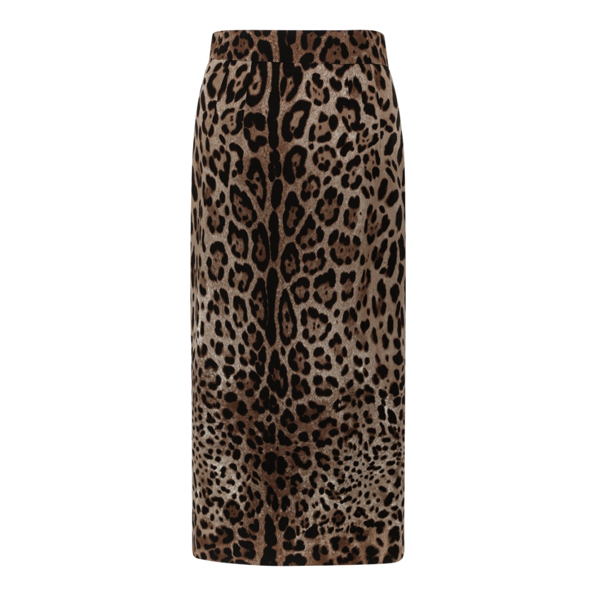 Dolce & Gabbana Leopard Print Midi Skirt.