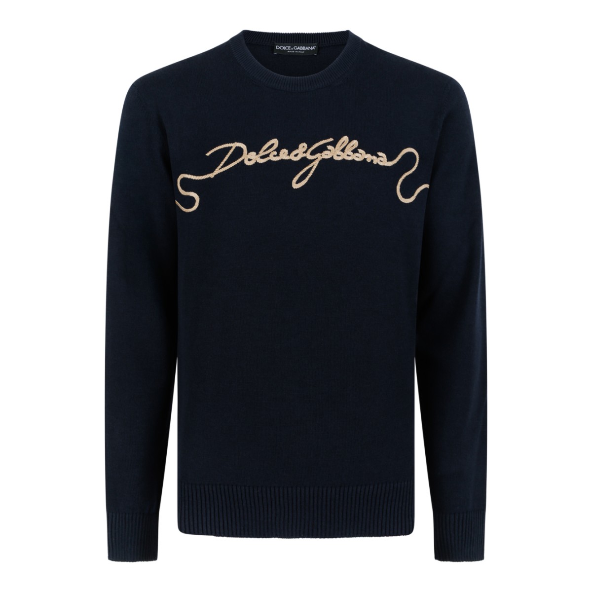 Dolce & Gabbana Black Logo Sweater.
