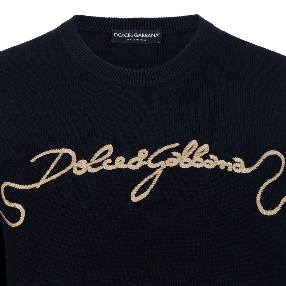 Dolce & Gabbana Black Logo Sweater.