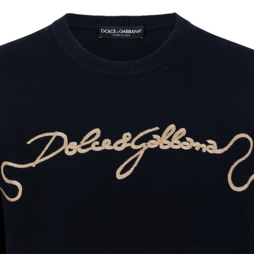 Dolce & Gabbana Black Logo Sweater.