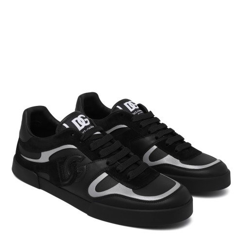 Dolce & Gabbana Black and Grey DG Logo Sneakers. 2
