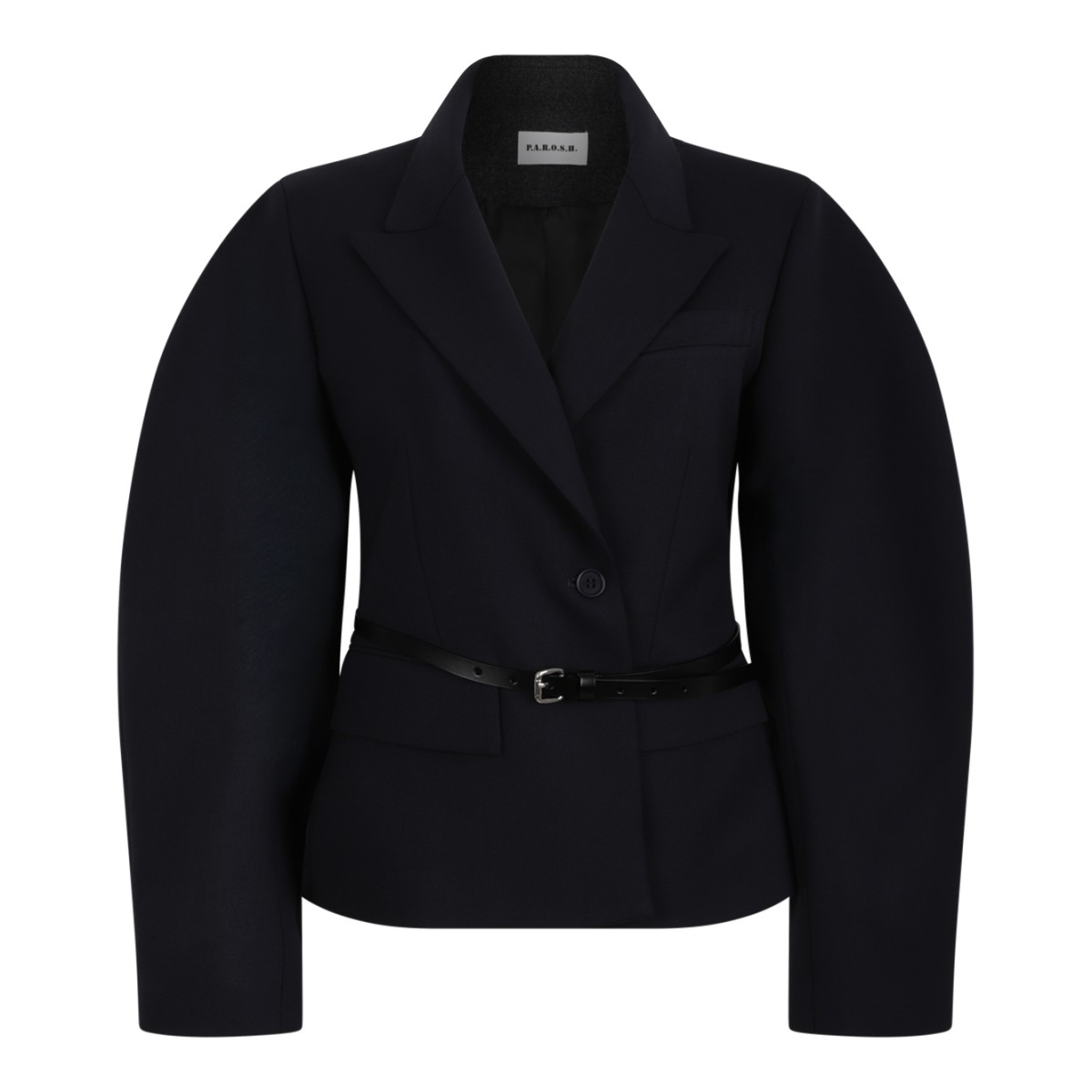 P.A.R.O.S.H. Black Belted Blazer.