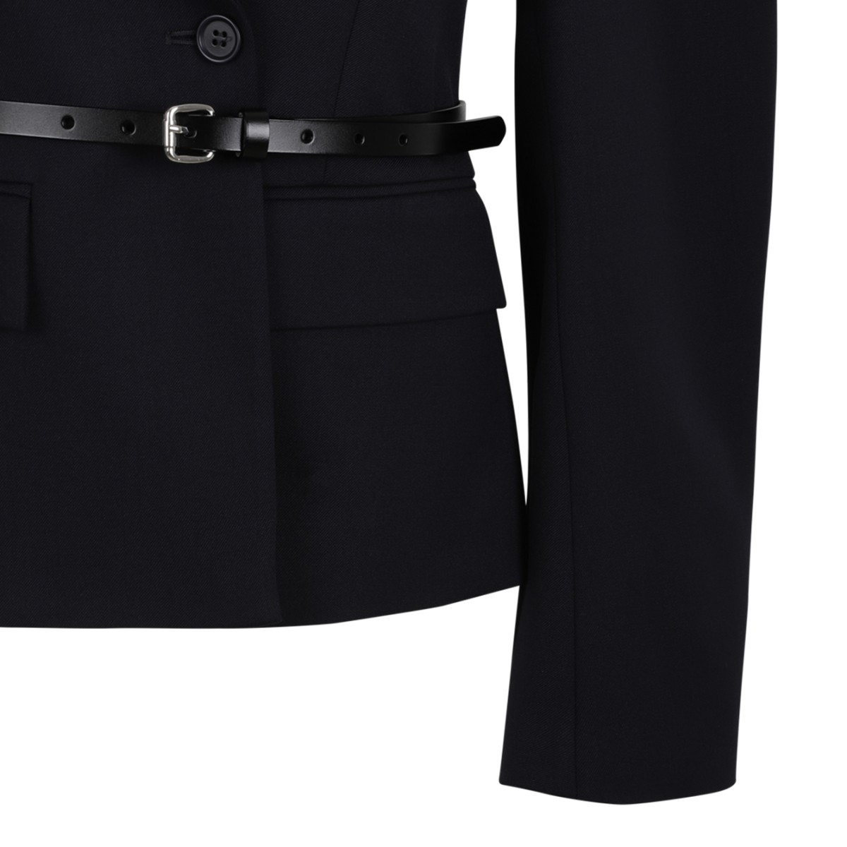 P.A.R.O.S.H. Black Belted Blazer.