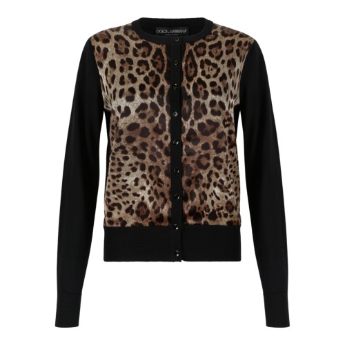 Dolce & Gabbana Leopard Print Cardigan.