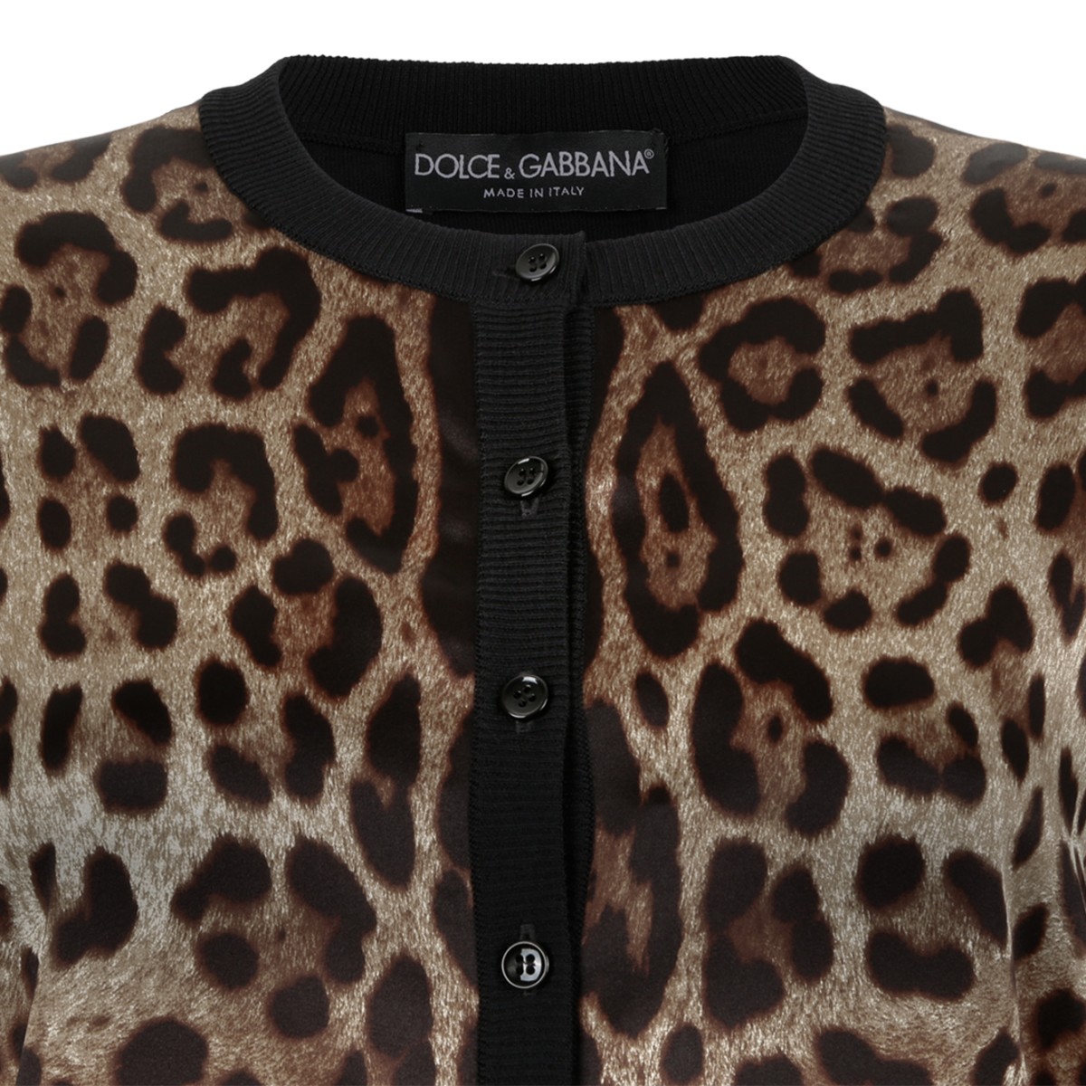 Dolce & Gabbana Leopard Print Cardigan.